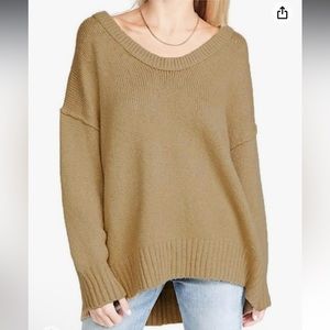 Free People Women’s Brookside Dolman-Sleeve Tunic Sweater